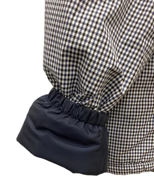 PRADA SPORTS（プラダスポーツ）PRADA SPORTS (プラダスポーツ) ギンガムチェックナイロン中綿ジャケット ホワイト×ネイビー サイズ:46の古着・服飾アイテム