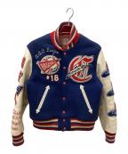 STYLE EYESスタイルアイズ）の古着「スタジャン」｜ブルー×ホワイト