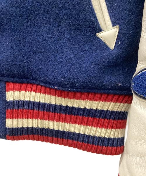 STYLE EYES（スタイルアイズ）STYLE EYES (スタイルアイズ) スタジャン ブルー×ホワイト サイズ:38の古着・服飾アイテム