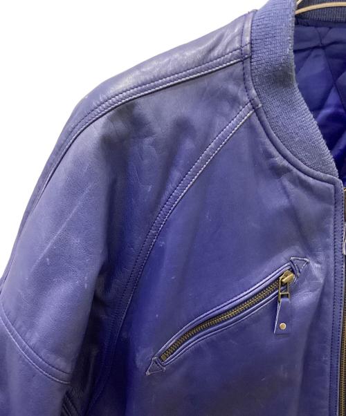 OTAGIRA（オタギラ）OTAGIRA (オタギラ) レザージャケット ブルー サイズ:Lの古着・服飾アイテム