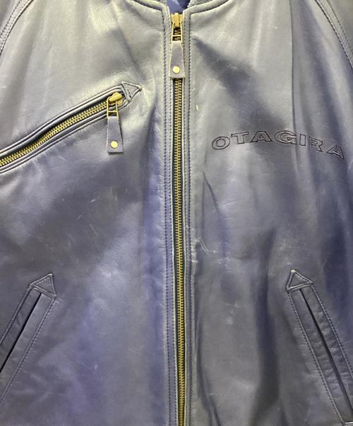 OTAGIRA（オタギラ）OTAGIRA (オタギラ) レザージャケット ブルー サイズ:Lの古着・服飾アイテム