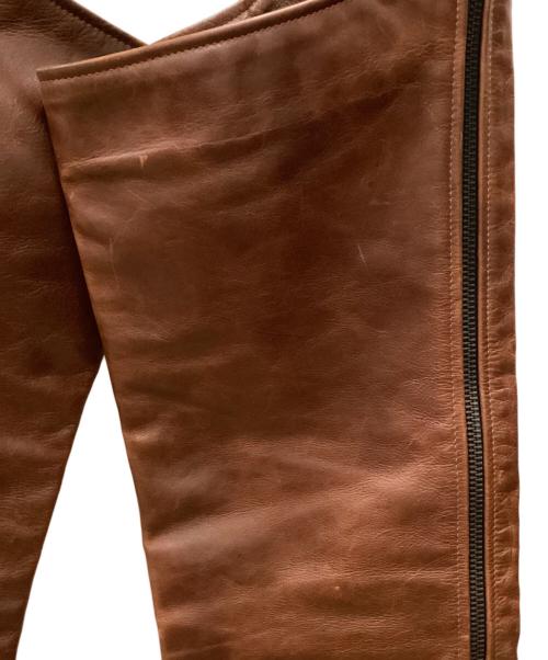 VANSON（バンソン）VANSON (バンソン) レザーチャップス ブラウン サイズ:24の古着・服飾アイテム