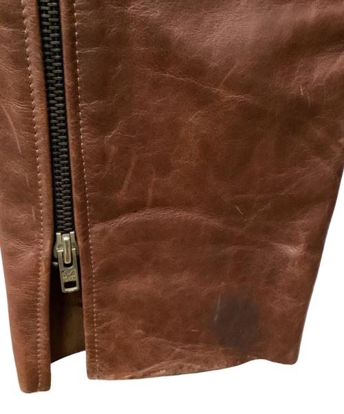 VANSON（バンソン）VANSON (バンソン) レザーチャップス ブラウン サイズ:24の古着・服飾アイテム