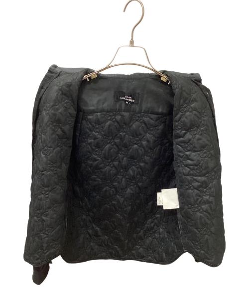 tricot COMME des GARCONS（トリココムデギャルソン）tricot COMME des GARCONS (トリココムデギャルソン) キルティングシャツジャケット ブラック サイズ:Mの古着・服飾アイテム