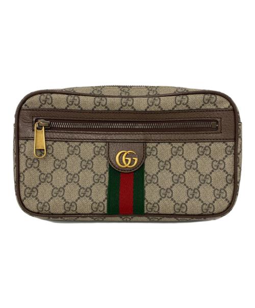 GUCCI（グッチ）GUCCI (グッチ) ウエストバッグ ブラウンの古着・服飾アイテム