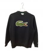 LACOSTE×BEAMSラコステ×ビームス）の古着「Big Croco Crew Sweat」｜ブラック