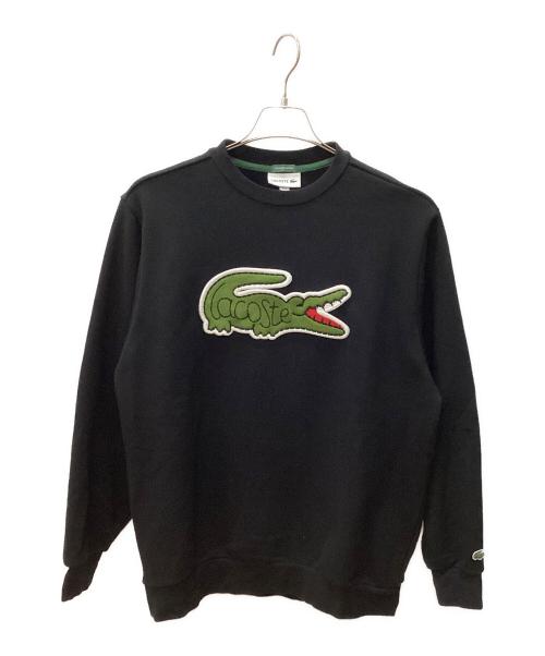 LACOSTE（ラコステ）LACOSTE (ラコステ) BEAMS (ビームス) Big Croco Crew Sweat ブラック サイズ:US Sの古着・服飾アイテム