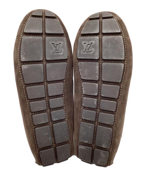 LOUIS VUITTON（ルイ ヴィトン）LOUIS VUITTON (ルイ ヴィトン) スウェードドライビングシューズ ブラウン サイズ:9 1/2の古着・服飾アイテム