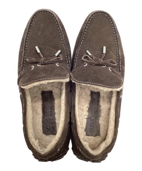 LOUIS VUITTON（ルイ ヴィトン）LOUIS VUITTON (ルイ ヴィトン) スウェードドライビングシューズ ブラウン サイズ:9 1/2の古着・服飾アイテム