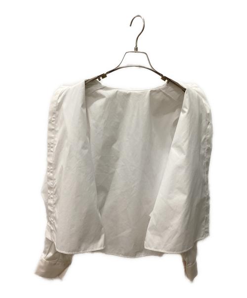 RIM.ARK（リムアーク）RIM.ARK (リムアーク) カバードスリーブスシャツ ホワイト サイズ:FREEの古着・服飾アイテム