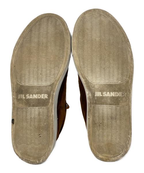 JIL SANDER（ジルサンダー）JIL SANDER (ジルサンダー) ベルベットスニーカー ブラウン サイズ:37の古着・服飾アイテム