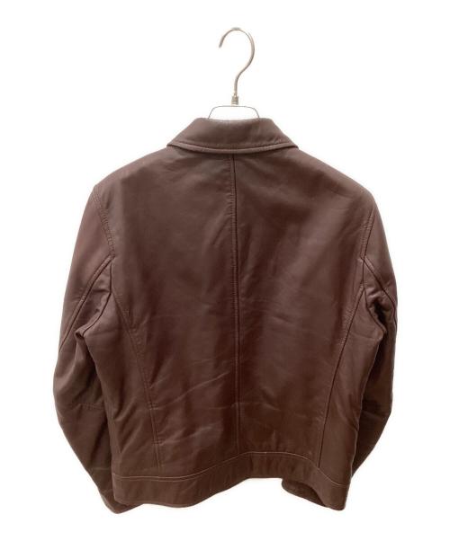 nano&co（ナノアンドコー）nano&co (ナノアンドコー) レザージャケット ボルドー サイズ:Sの古着・服飾アイテム
