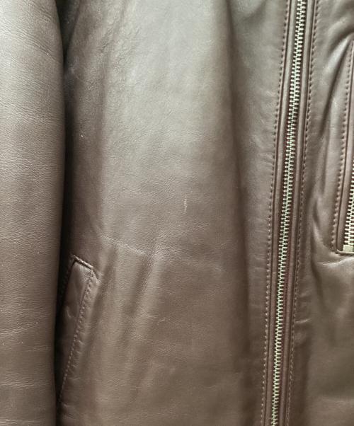 nano&co（ナノアンドコー）nano&co (ナノアンドコー) レザージャケット ボルドー サイズ:Sの古着・服飾アイテム