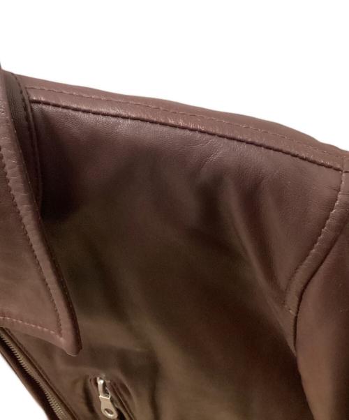 nano&co（ナノアンドコー）nano&co (ナノアンドコー) レザージャケット ボルドー サイズ:Sの古着・服飾アイテム