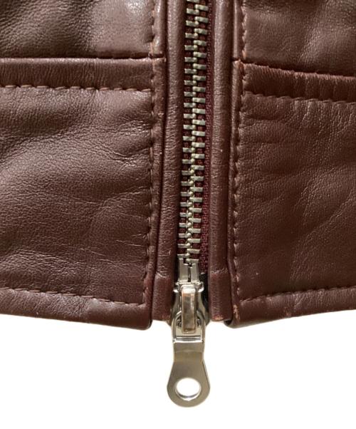 nano&co（ナノアンドコー）nano&co (ナノアンドコー) レザージャケット ボルドー サイズ:Sの古着・服飾アイテム