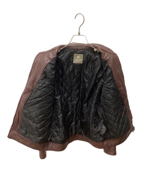 nano&co（ナノアンドコー）nano&co (ナノアンドコー) レザージャケット ボルドー サイズ:Sの古着・服飾アイテム