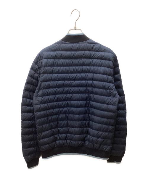 PRADA（プラダ）PRADA (プラダ) トライアングルプレートダウンジャケット ネイビー サイズ:44の古着・服飾アイテム