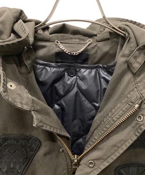 DIESEL Black Gold（ディーゼル ブラック ゴールド）DIESEL Black Gold (ディーゼル ブラック ゴールド) ミリタリーコート カーキ サイズ:44の古着・服飾アイテム