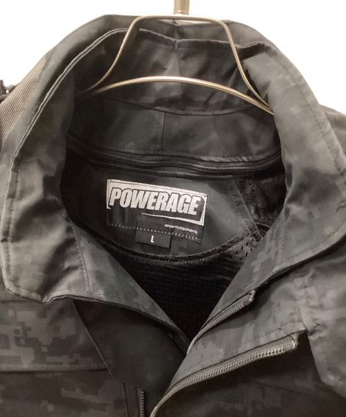 POWERAGE（パワーエイジ）POWERAGE (パワーエイジ) ライディングジャケット ブラック サイズ:Lの古着・服飾アイテム