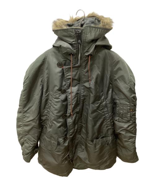 ALPHA（アルファ）ALPHA (アルファ) N-3Bタイプコート カーキ サイズ:Ｌの古着・服飾アイテム