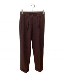 MM6 Maison Margiela（エムエムシックスメゾンマルジェラ）の古着「ウールトラウザーパンツ」｜パープル