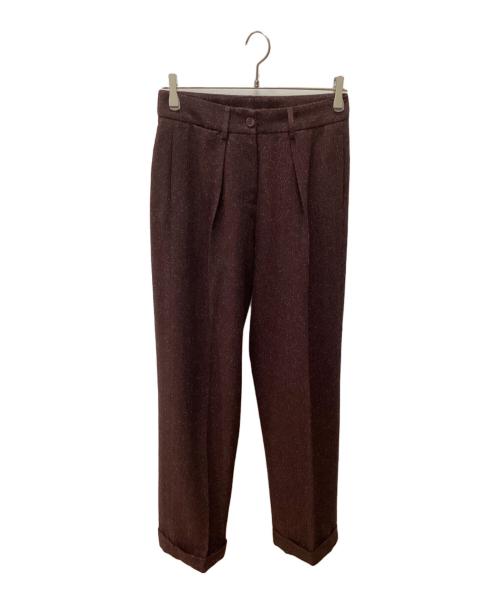 MM6 Maison Margiela（エムエムシックスメゾンマルジェラ）MM6 Maison Margiela (エムエムシックスメゾンマルジェラ) ウールトラウザーパンツ パープル サイズ:38の古着・服飾アイテム