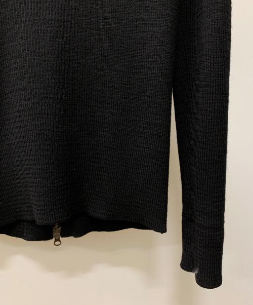 Y's（ワイズ）Y's (ワイズ) ジップニットジャケット ブラック サイズ:3の古着・服飾アイテム