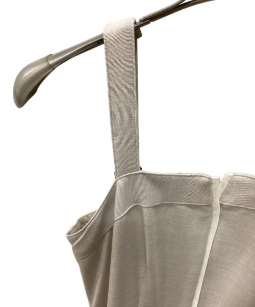 Apuweiser-riche（アプワイザーリッシェ）Apuweiser-riche (アプワイザーリッシェ) ベルト付パイピングジャンスカ ピンクベージュ サイズ:FREEの古着・服飾アイテム