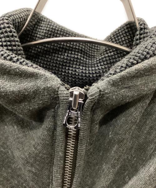 DIESEL（ディーゼル）DIESEL (ディーゼル) DIESEL ジップアップジャケット グレー サイズ:XSの古着・服飾アイテム