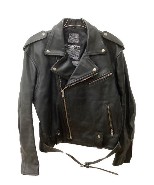 KADOYA（カドヤ）KADOYA (カドヤ) レザーライダースジャケット ブラック サイズ:3Lの古着・服飾アイテム
