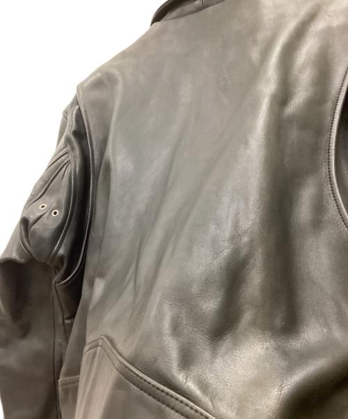 KADOYA（カドヤ）KADOYA (カドヤ) レザーライダースジャケット ブラック サイズ:3Lの古着・服飾アイテム