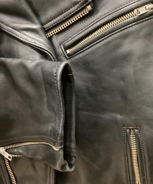 KADOYA（カドヤ）KADOYA (カドヤ) レザーライダースジャケット ブラック サイズ:3Lの古着・服飾アイテム