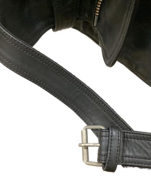 KADOYA（カドヤ）KADOYA (カドヤ) レザーライダースジャケット ブラック サイズ:3Lの古着・服飾アイテム