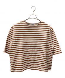 ORCIVAL（オーシバル）の古着「長袖カットソー」｜ホワイト×ブラウン