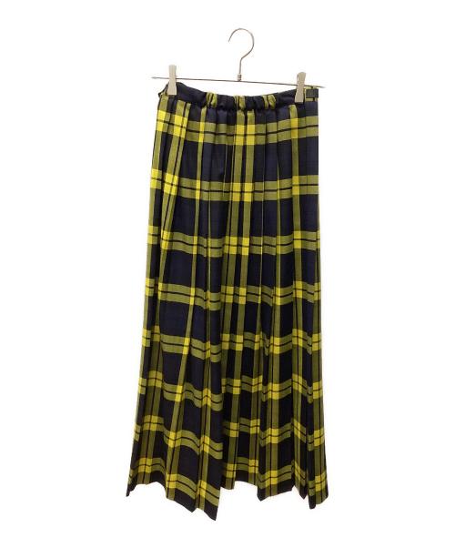 O'NEIL OF DUBLIN（オニールオブダブリン）O'NEIL OF DUBLIN (オニールオブダブリン) スカート イエロー×ネイビー サイズ:40の古着・服飾アイテム