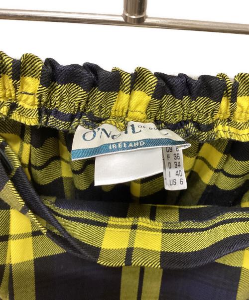 O'NEIL OF DUBLIN（オニールオブダブリン）O'NEIL OF DUBLIN (オニールオブダブリン) スカート イエロー×ネイビー サイズ:40の古着・服飾アイテム