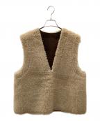 R'IAM-Plageリアムプラージュ）の古着「ボアベスト」｜ベージュ