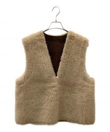 R'IAM-Plage（リアムプラージュ）の古着「ボアベスト」｜ベージュ