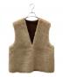 R'IAM-Plage（リアムプラージュ）の古着「ボアベスト」｜ベージュ
