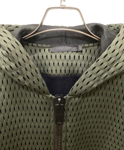 Calvin Klein（カルバンクライン）Calvin Klein (カルバンクライン) ジップパーカー オリーブ サイズ:Ｌの古着・服飾アイテム