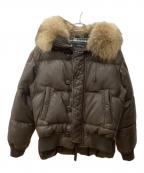 DSQUARED2ディースクエアード）の古着「ラムレザーダウンジャケット」｜ブラウン