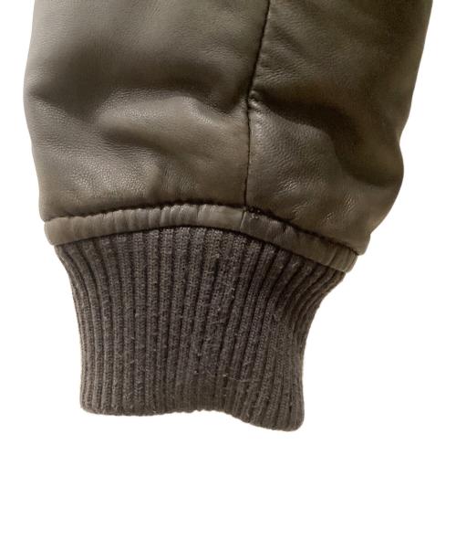 DSQUARED2（ディースクエアード）DSQUARED2 (ディースクエアード) ラムレザーダウンジャケット ブラウン サイズ:48の古着・服飾アイテム