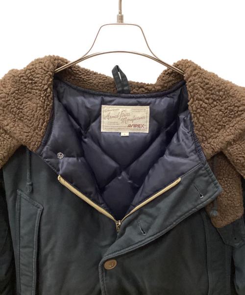 AVIREX（アヴィレックス）AVIREX (アヴィレックス) ミリタリーダウンジャケット ネイビー サイズ:Lの古着・服飾アイテム