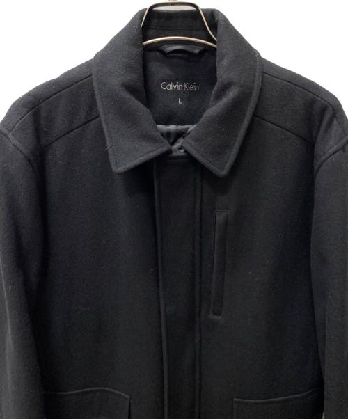 Calvin Klein（カルバンクライン）Calvin Klein (カルバンクライン) ステンカラーコート ブラック サイズ:Lの古着・服飾アイテム