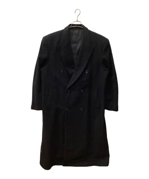 EQUES（エクエス）EQUES (エクエス) カシミヤコート ブラック サイズ:LLの古着・服飾アイテム