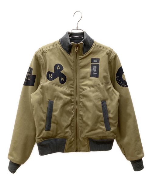 G-STAR RAW（ジースターロゥ）G-STAR RAW (ジースターロゥ) セルヴィッジボンバージャケット ベージュ サイズ:Ｍの古着・服飾アイテム