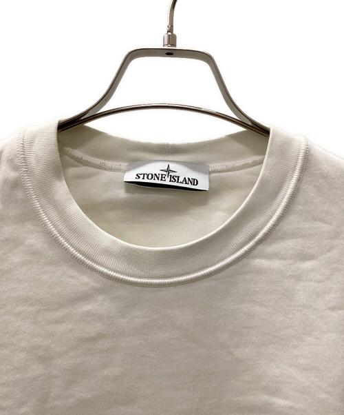 STONE ISLAND（ストーンアイランド）STONE ISLAND (ストーンアイランド) スウェット ホワイト サイズ:Ｍの古着・服飾アイテム