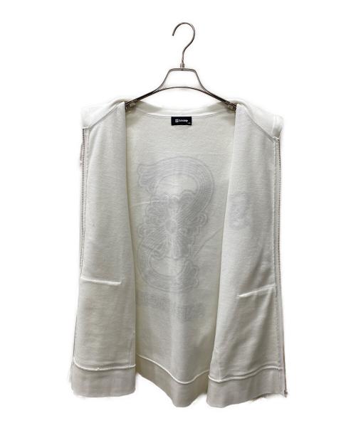 SUBCIETY（サブサエティ）SUBCIETY (サブサエティ) ジップパーカー ホワイト サイズ:XLの古着・服飾アイテム