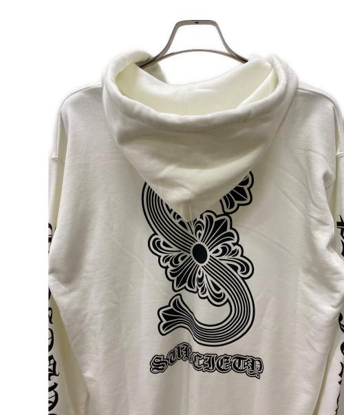 SUBCIETY（サブサエティ）SUBCIETY (サブサエティ) ジップパーカー ホワイト サイズ:XLの古着・服飾アイテム