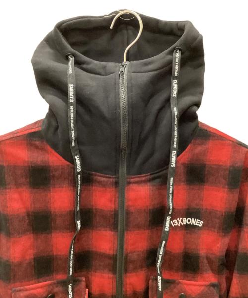 SABBAT13（サバトサーティーン）SABBAT13 (サバトサーティーン) フードジャケット レッド サイズ:Ｍ 未使用品の古着・服飾アイテム